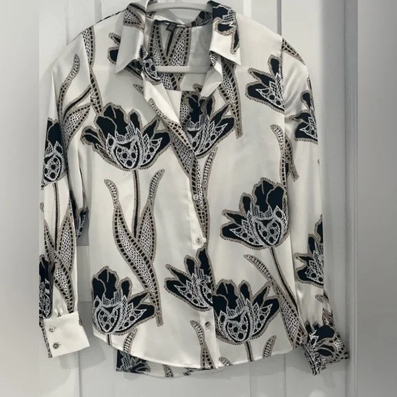 White House Black Market Long-Sleeve Soft Shirt, Size XXS - Picture 1 of 5